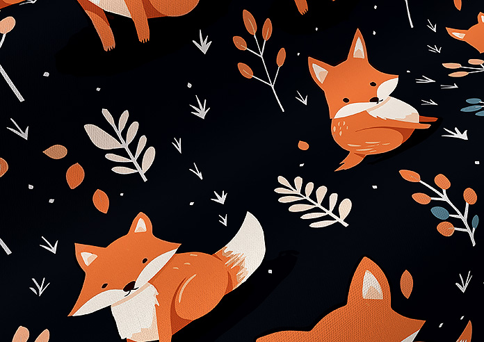 Foxy Friends, Ginger - Roman Blind - Image 4